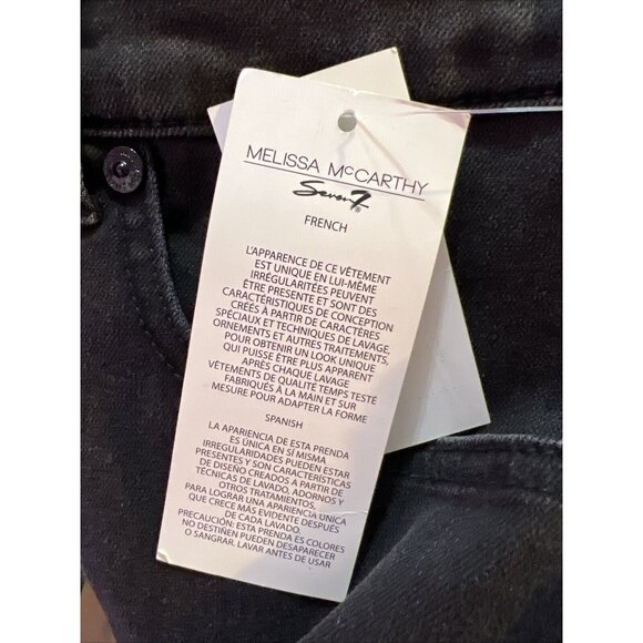 melissa mccarthy seven jeans plus 16W black stretch pencil slimming NWT - Picture 8 of 8